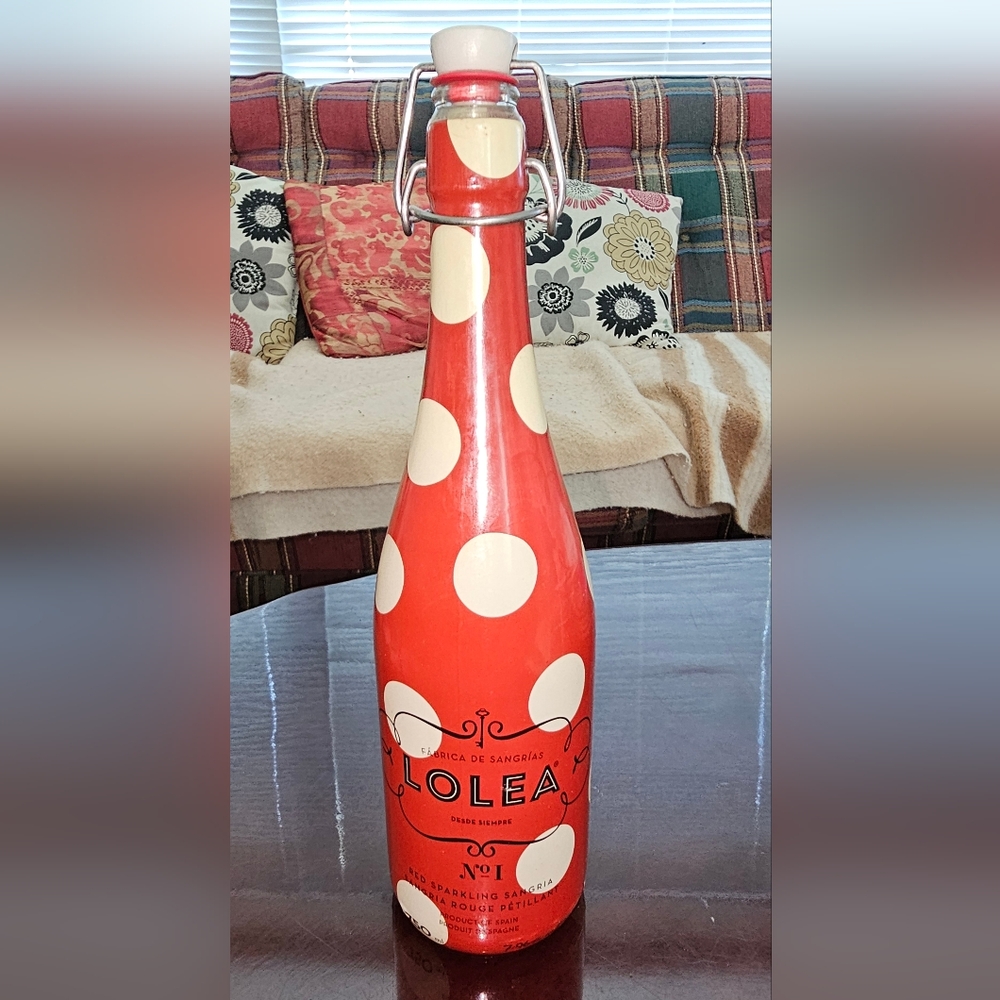 LOLEA No. 1, Red Sparkling Sangria 750 ml empty bottle